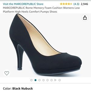 Black Low Pump Heels